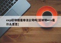 exp区块链是非法公司吗[区块链eco是什么意思]